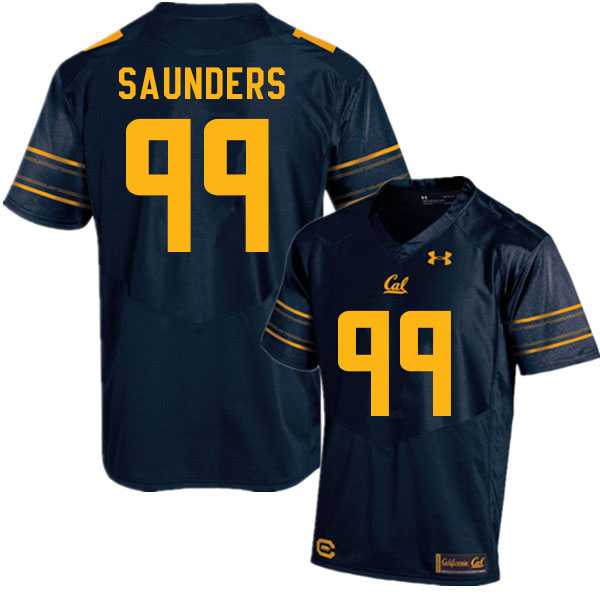 Men #99 Ethan Saunders Cal Bears College Football Jerseys Sale-Navy